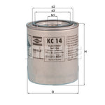 Filter KC14 - Mahle - Fuel