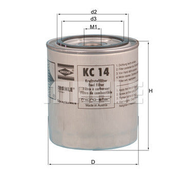 Filter KC14 - Mahle - Fuel