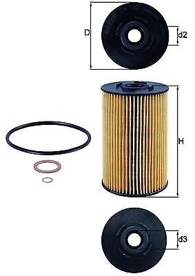 Filter OX150D - Mahle - Oil